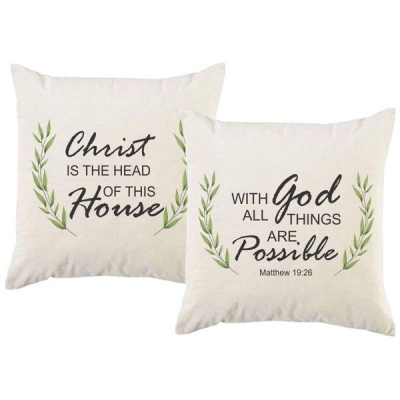 Photo of Pandok - Scatter Cushion Set - With God All Things are Possible