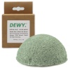 Dewy - Natural Konjac Facial Sponge - Face Exfoliator Buff - Green Tea Photo