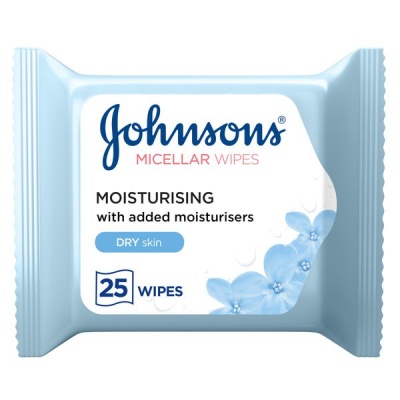 Photo of Johnsons JOHNSON S Cleansing Face Micellar Wipes Moisturising Dry Skin Pack of 25