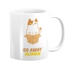 PepperSt Pappa Joe Mug - Go Away Human Photo
