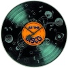 NeXtime 43cm Silent Movement Glass Round Wall Clock - All The Disco Photo