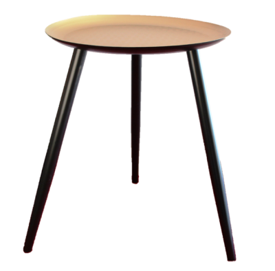 Photo of H Design Bronze & Black Coloured Side Table