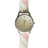 Always on Time Stylish and elegant ladies watch with mint green and pink strap Photo