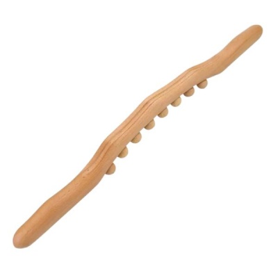Carbonized 8bead Guasha Stick and Tendon Massage for Whole Body