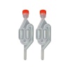 2 x S-Shape One way Fermentation Airlock Photo