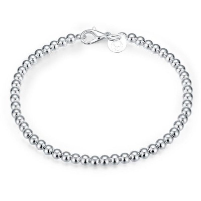 Photo of Silver Designer Small Balls Bracelet with Lobster Clasp