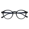 Matt Black Retro Blue Light Blocking Glasses Photo