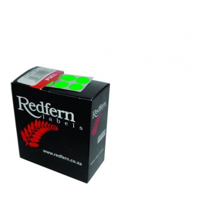 Photo of Redfern C13 Colour Code Labels Value Pack of 10-Green
