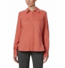 Columbia Women's Silver Ridge Lite Long Sleeve Shirt in Dark Coral Photo
