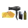 Parlux Black Alyon Makeup Eraser Pineapple Argan Oil 11" One Shampoo Photo