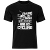 Think Out Loud Men "Life is Short" Short Sleeve Tshirt Black Photo