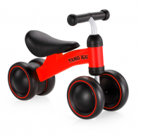 ATOUCHTOTHEWORLD Baby Balance Bike Double Wheel Children No Pedal Riding Toy Red
