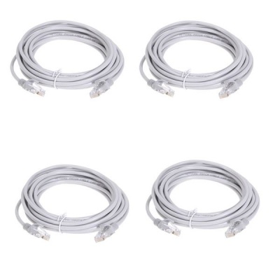 Set Of 4 20m CAT5E Ethernet Network LAN Cable