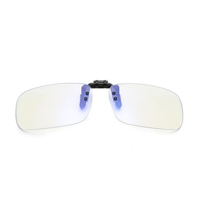 Optic Blu Clip On Rectangle Blue Light Computer Gaming Glasses UV400