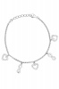 Art Jewellers - 925 Sterling Silver Love & Forever C.Z Charm Bracelet Photo