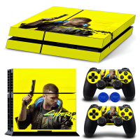 Decal Skin For PS4 with Controller Skins Thumb Grips Cyberpunk