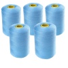 5 x Cotton Thread Sewing Thread Reel String Sewing Machine 3000m - Sky Blue Photo