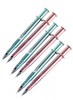 Syringe Pens Luminous Syringe Gel Pen Supplies 6 Colors Random 6 piecess