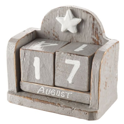 Photo of Ilanga Trading - Block Calendar for Innovative Date Display - Grey & White