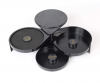 Cater Care Plastic Glass Rimmer- 3-Tier - Black Photo