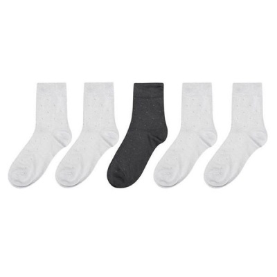 Photo of Giorgio Mens 5 Pack Crew Socks - Black/Grey - Mens7-11