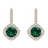 Civetta Spark Riley Earring wWith Swarovski Emerald Crystal Gold Photo