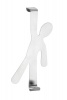 WENKO - Door-Mounted Hook Man - Steel - Matt Silver 2.5 X 8 X 15Cm Photo