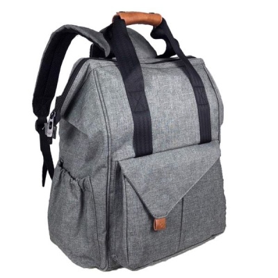 Photo of MLTK Designs Multi-function Baby Diaper Bag Backpack with Front Flip Storage - Grey