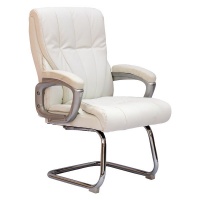 Caspian Lined Executive Office Chair with Sleigh Base