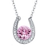 Stella Luna Horseshoe necklace- Swarovski Light Amethyst crystal Photo