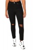 I Saw it First - Ladies Black Mom Jeans With Ripped Knee Photo