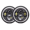 2 Pieces 75W 7 LED Headlight For Jeep and Wrangler Off Road Work Light