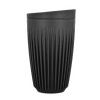 HuskeeCup - Reusable On-the-go Coffee Cup 350ml Charcoal with Lid Photo