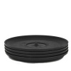 Huskee - 4 Universal Reusable Saucers for On-the-go HuskeeCups - Charcoal Photo