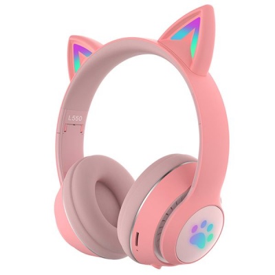 Cat Ear Wireless Bluetooth Stereo Headphones with Mic