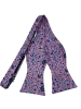 100% Silk Premium Bowtie - Pink/Blue Floral Nature Design Photo