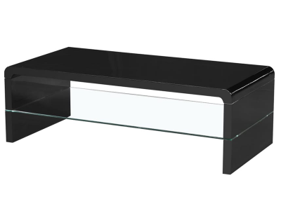 Photo of Arch High Gloss Coffee Table Black