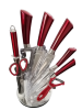 9 Piece Knife Set - Stainless Steel on Acrylic Stand Photo