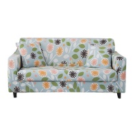 Sofa Cover with Scatter Cushion Retro Flower Pastel