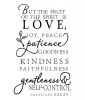 Spoonkie Sticker Art: Wall Sticker - Bible: Galatians 5:22-23 Photo