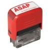 Pappa Joe Colop C20 Self Inking Rubber Stamp - ASAP - Red Photo