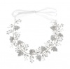 Olive Tree -Faux Pearl/Crystal/Metal Flower Leaf Headband 04-Bridal/Formal Photo