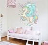 WallArt Studios Unicorn Stars & Hearts Wall Art Decal Photo