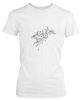 PepperSt Ladies White T-Shirt - Pyro Rabbit Photo