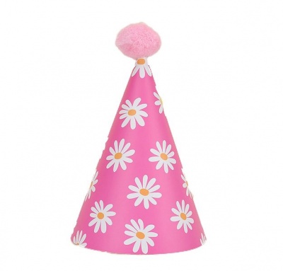 Party Hats Daisy Flower Theme Set of 10