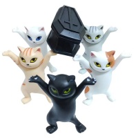 Home Decor Cat Carrying a Coffin Pen Holder Set of 6