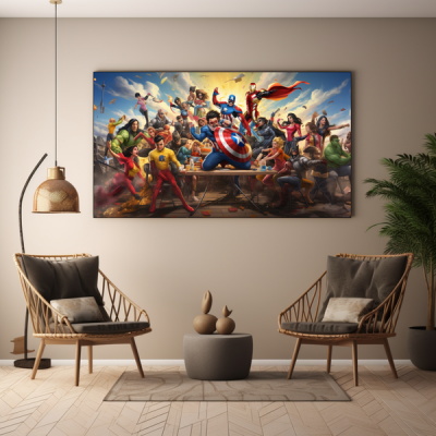 Canvas Wall Art Superhero Squad BK0016