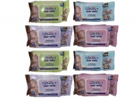 8 X Pack of 80 Rose Scented Ultra Thick Soft Baby Wipes