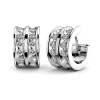 Dhia Huggie Earrings Embellished with Swarovski Crystals Photo