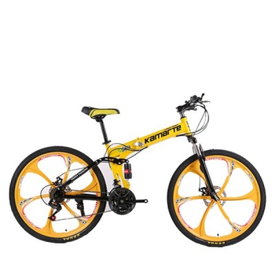 Photo of 26" Foldable Mountain Bike Yellow Colour For You Cycling Exercises
